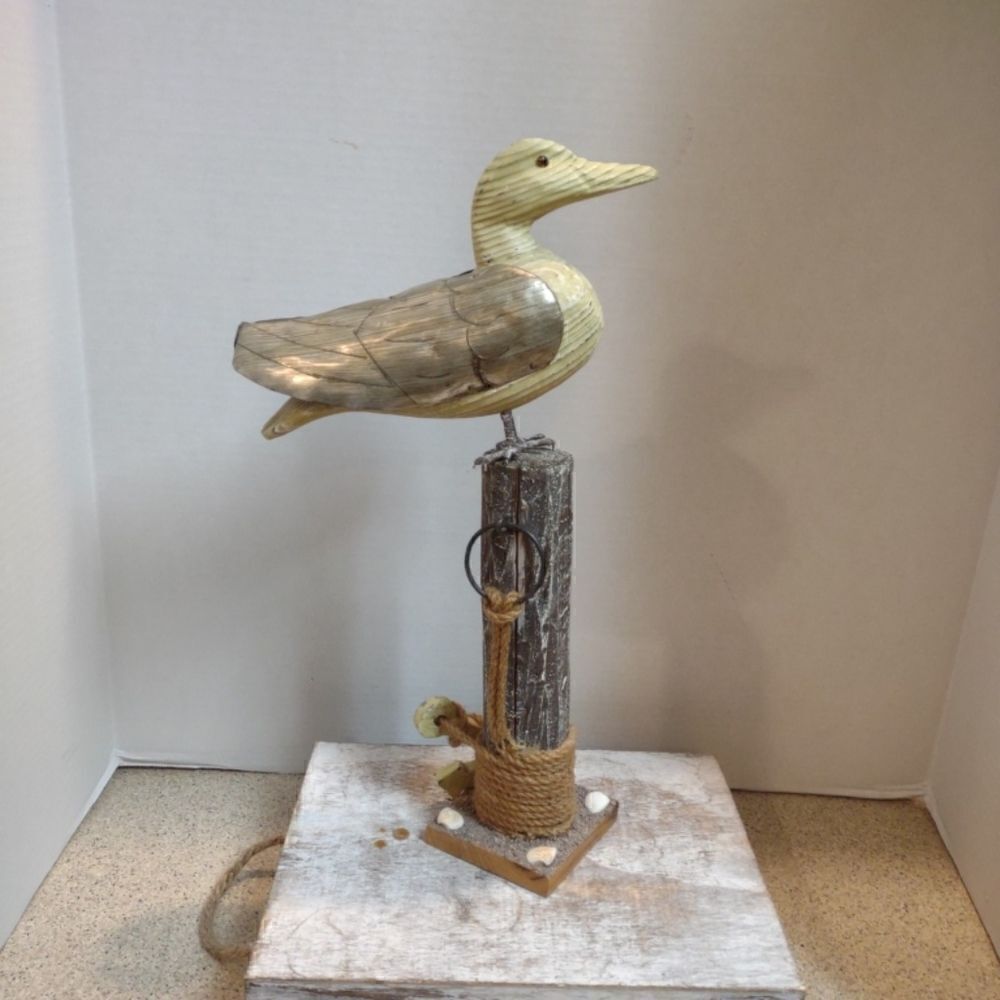 👍 Beach Decor Seagull Wood Figure Decor. DR